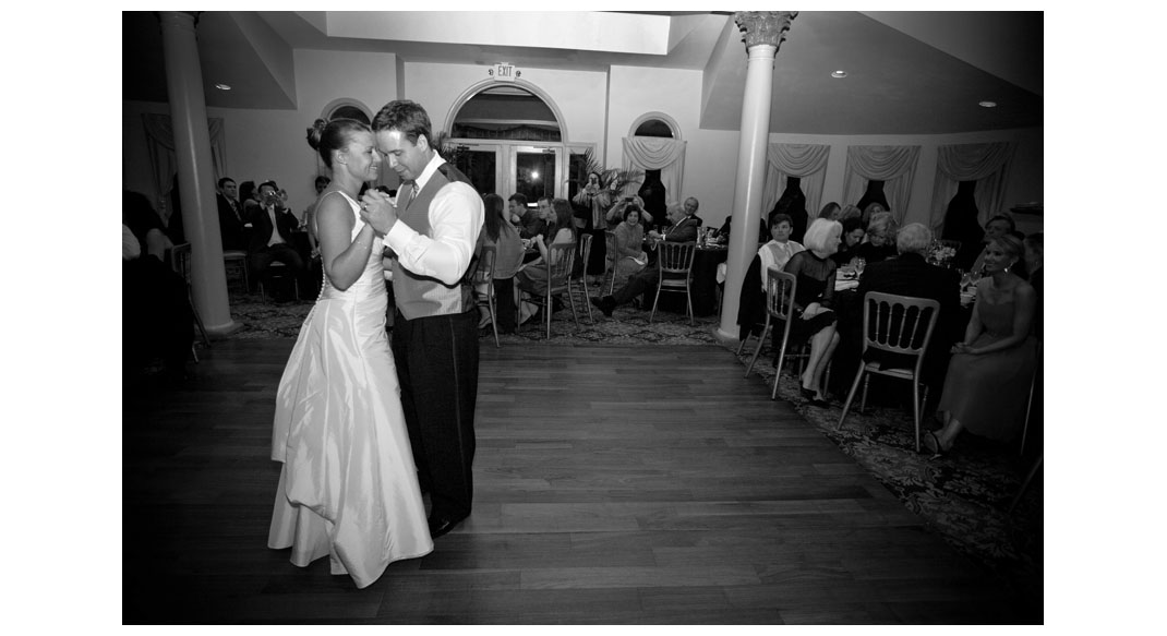 The Bride and Groom Dancing